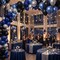 60 Pack 12-Inch Black, Blue & Silver Latex Balloons – Royal Blue, Metallic Blue & Silver Party Balloon Set with Ribbon for Birthday, Baby Shower, Graduation & Event Decorations